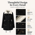 Women's Mid-Length Hooded Padded Jacket