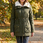 Women's Mid-Length Hooded Padded Jacket