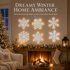 Glowing Snowflake Night Light Wall Stickers