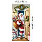Christmas Door Cover For Instant Holiday Decor