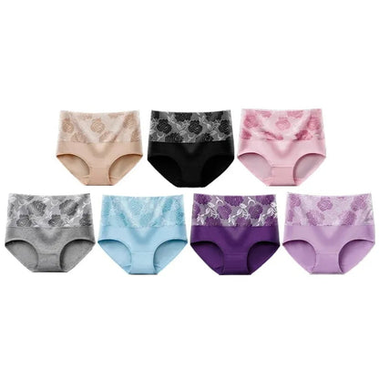 ✨LAST DAY BUY 5 GET 5 FREE✨Cotton High Waist Abdominal Slimming Hygroscopic Antibacterial Underwear