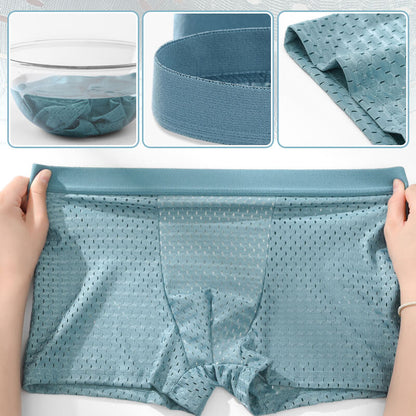 Ice Silk Cool mesh boxer shorts