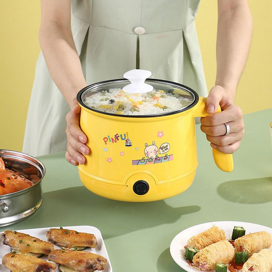 Multi-functional Non-stick Mini Electric Hot Pot with Steamer