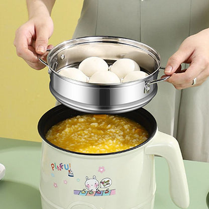 Multi-functional Non-stick Mini Electric Hot Pot with Steamer