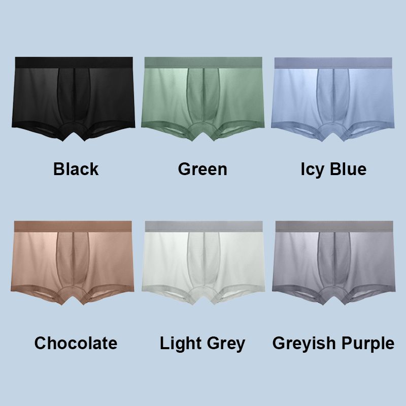 Antibacterial Thin and Light Men's Ice Silk Brief