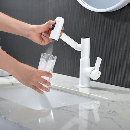 Single-Hole Rotatable Faucet with Temperature Display