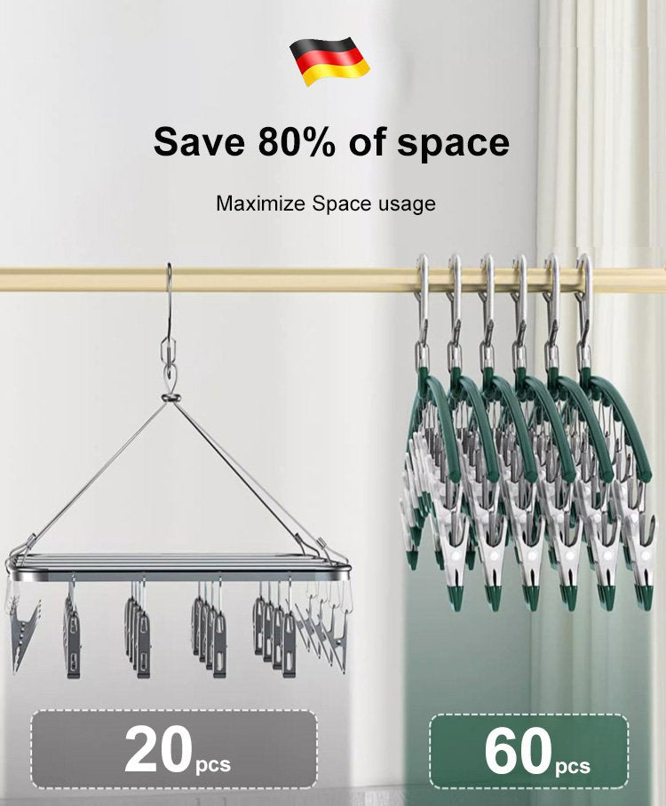 【Space-saving】Storage and Drying 2-in-1 Arc-shaped Clothes Hanger