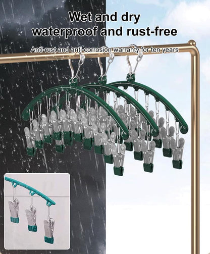 【Space-saving】Storage and Drying 2-in-1 Arc-shaped Clothes Hanger