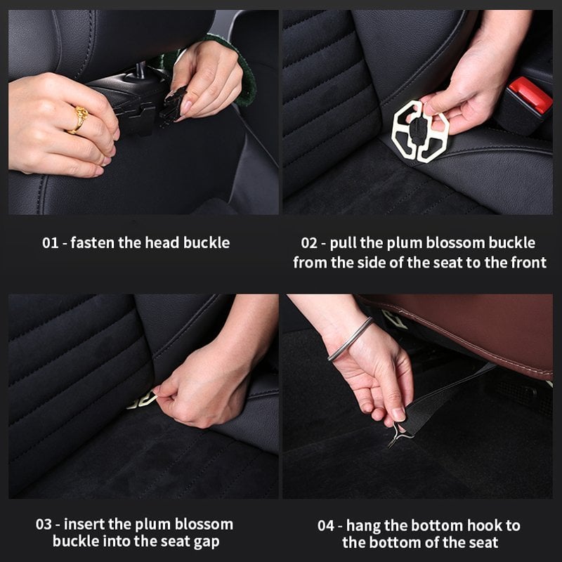 Car Back Seat Leather Organizer Storage Bag with Foldable Table