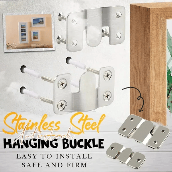 (🔥🎁2024 Hot Sale🎁-49%  )Stainless Steel Interlock Hanging Buckle👍