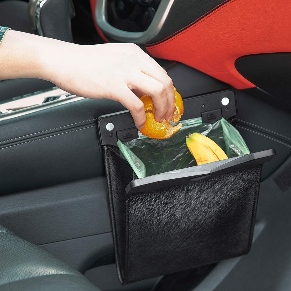 🔥HOT SALE 49% OFF🔥Smart LED Waterproof Car Leather Trash Can