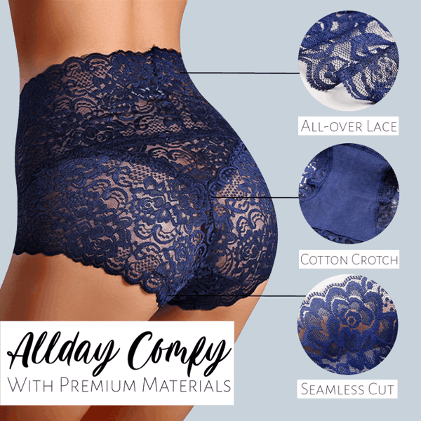 High-waisted Sexy Butt-lifting and Tummy-tightening Seamless Lace Panties