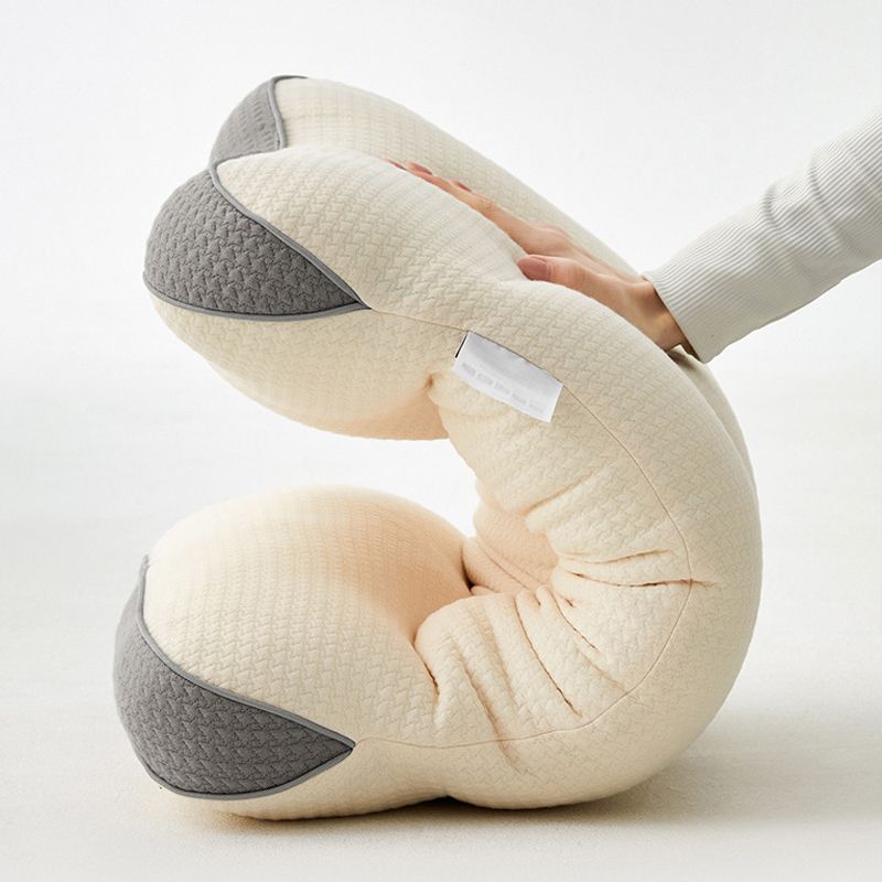 Knitted Cotton Neck-support Sleeping Pillow