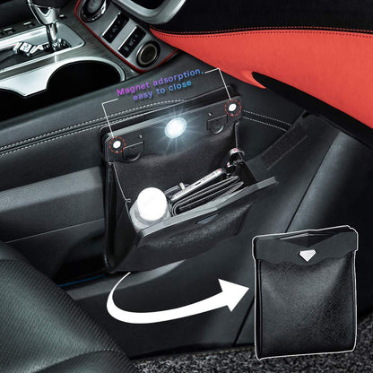 🔥HOT SALE 49% OFF🔥Smart LED Waterproof Car Leather Trash Can