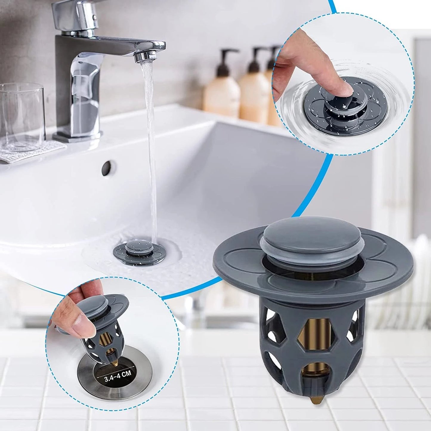 🎁New Year Sale-Universal Washbasin Water Head Leak-proof Plug