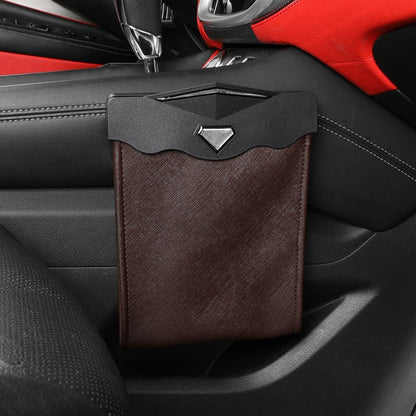 🔥HOT SALE 49% OFF🔥Smart LED Waterproof Car Leather Trash Can