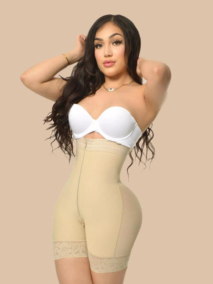 Firm Tummy Compression Bodysuit Shaper with Butt Lifter