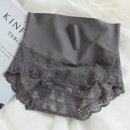 Women's Ice silk high waist lace panties