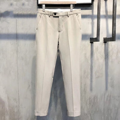 🔥Limited Time Offer🔥Solid Color Slim Fit Formal Pants