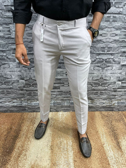 🔥Limited Time Offer🔥Solid Color Slim Fit Formal Pants