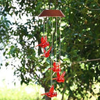 Solar Wind Chime Cardinal Light
