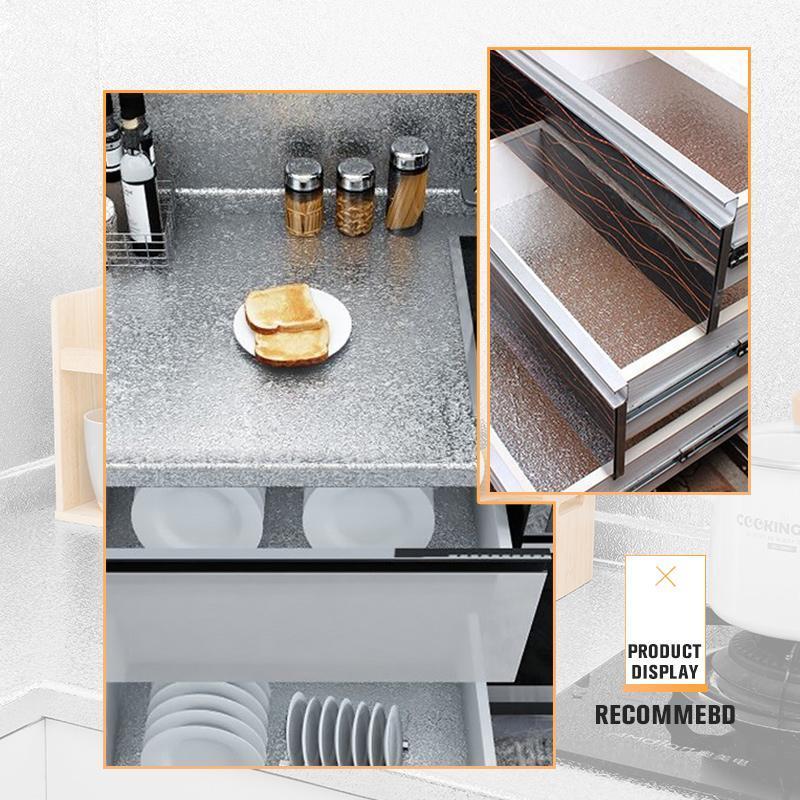 🔥New Year 2024 Sale✨Kitchen Backsplash Wallpaper Peel and Stick Aluminum Foil Contact Paper Self Adhesive Oil-Proof Heat Resistant Wall Sticker for Countertop Drawer Liner Shelf Liner