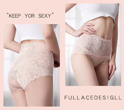 High-waisted Sexy Butt-lifting and Tummy-tightening Seamless Lace Panties