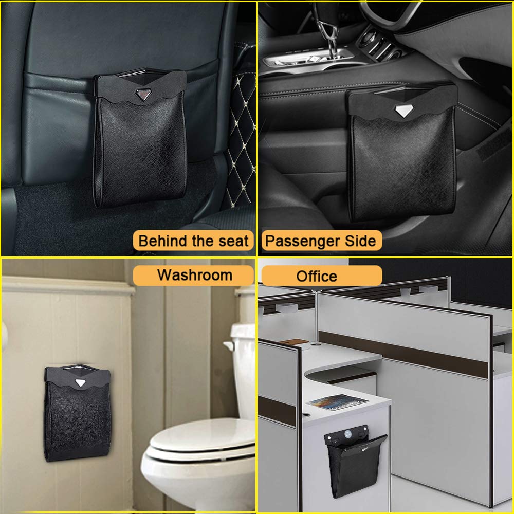 🔥HOT SALE 49% OFF🔥Smart LED Waterproof Car Leather Trash Can